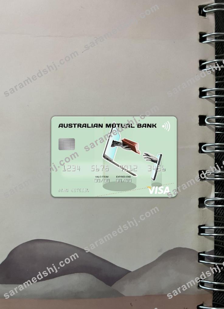 Australia Australian Mutual Bank visa card photolook front